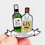 'Gin It Together' Friendship Enamel Pin Badge, thumbnail 2 of 5