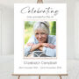 Personalised Photo Funeral Celebration Of Life Poster, thumbnail 1 of 4