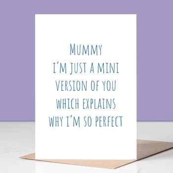 Mini Mummy Mother's Day Card, 3 of 3