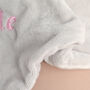 Personalised Grey Elephant Baby Comforter, thumbnail 8 of 8
