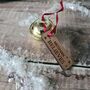 Personalised Santa's Believe Bell Christmas Decoration, thumbnail 3 of 4