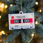 Personalised Cassette Christmas Tree Decoration, thumbnail 4 of 5