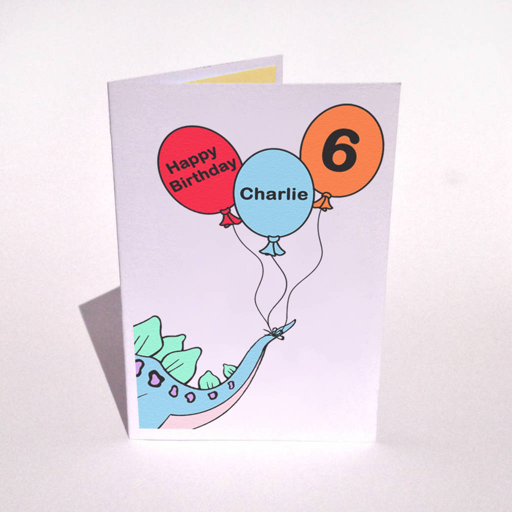 dinosaur birthday card