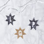 Metallic Initial Star Burst Personalised Decoration, thumbnail 2 of 3