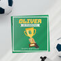 Personalised Football Trophy Birthday Card, thumbnail 4 of 4