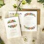 Tropical Folded Wedding Invitation Suite, thumbnail 4 of 9