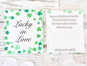 Shamrock Seed Wedding Favours Pack Of 10, 3 of 8