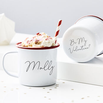 Personalised Enamel Hidden Message Mug, 2 of 6
