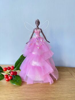Christmas Fairy In Pink Dress, 4 of 4