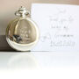 Your Own Handwriting Engraved Dual Opening Pocket Watch, thumbnail 1 of 8