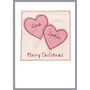 Personalised Hearts Christmas Card For Him, Her, Couple, thumbnail 2 of 12