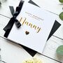 Personalised Black Foil Birthday Card Any Name, thumbnail 8 of 11
