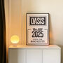 Oasis 2025 Tour Poster, thumbnail 5 of 9