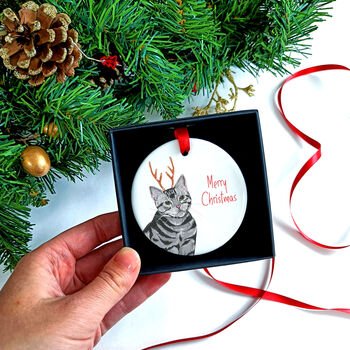 Cat Christmas Tree Decoration, 7 of 7