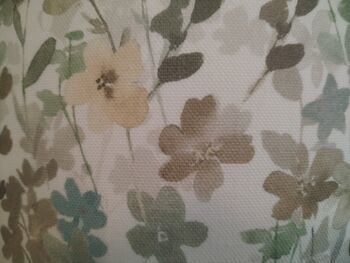 Watercolour Floral Lampshade Blues Yellows Handmade Fabric Drum Lamp Shade Table Floor Or Ceiling Pendant, 5 of 10