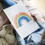 Personalised Rainbow And Stars Nursery Art Print, thumbnail 1 of 6