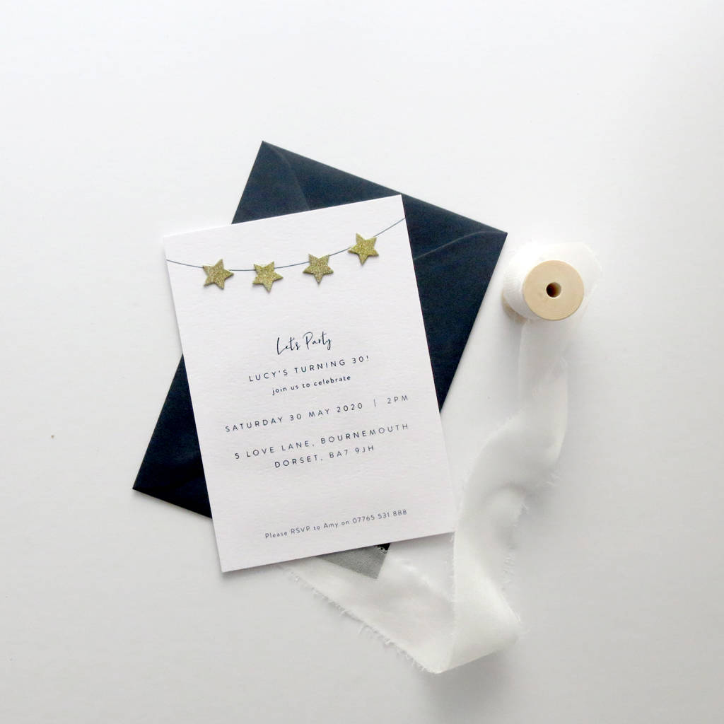 Little Star Party Invitations, 1 of 2