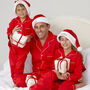 Men's Personalised Red Christmas Cotton Pyjamas, thumbnail 5 of 7