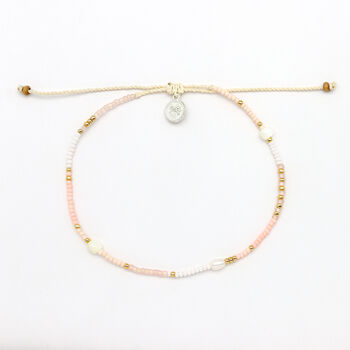 Cinta Pearl Beaded Surf Anklet Giada Collection, 2 of 6