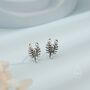 Sterling Silver Tiny Scorpion Stud Earrings, thumbnail 3 of 11