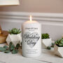 Personalised Wedding Day Pillar Candle, thumbnail 1 of 4