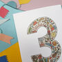 Children's Number Birthday Cards Age One To Five, thumbnail 7 of 11