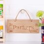 Personalised Family Kitchen Wooden Sign, thumbnail 2 of 6