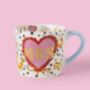 Couples Gold Foil Heart Mugs, thumbnail 4 of 5