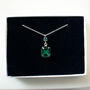 Emerald Green Crystal Leverback Earrings, thumbnail 8 of 10