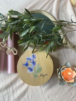 Personalised Birth Flower Jewellery Box, 6 of 7