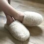 Pure Wool Fleece Mule Slippers, thumbnail 2 of 4