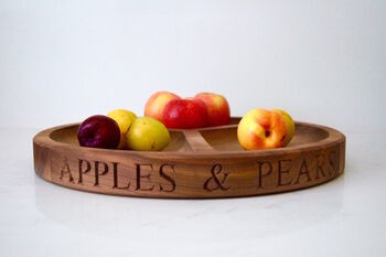 Personalised Wooden Fruit Bowl, 2 of 4