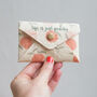 Personalised Pinatex Peaches Print Card Holder, thumbnail 2 of 5