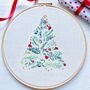 Christmas Tree Embroidery Hoop Kit, thumbnail 2 of 6