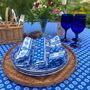 Blue Provencal Tablecloth Nimes, thumbnail 1 of 9