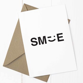 'Smile' A6 Greetings Card, 3 of 3