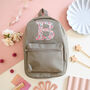 Liberty Of London Initial Children's Backpack Mushroom, thumbnail 1 of 6