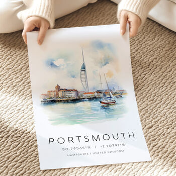 Travel Print Of Portsmouth UK, 3 of 7