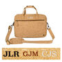 Personalised Cork Leather Compact Laptop Satchel, thumbnail 4 of 9
