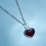 Healing Heart Garnet Gemstone Necklace, thumbnail 7 of 10