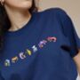Seafood Medley Embroidered T Shirt, thumbnail 6 of 12