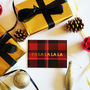 Luxury Tartan Gold Foil 'Fa La La La La' Card, thumbnail 1 of 2