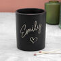 Personalised Love Heart Glass Candle Holder, thumbnail 2 of 8