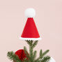 Felt Santa Hat Tree Topper, thumbnail 1 of 2