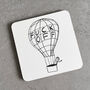 F*Ck Off Coaster – David Shrigley Funny Art Design, thumbnail 1 of 5