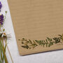 A4 Kraft Letter Writing Paper With Botanicals, thumbnail 2 of 4