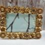 Gold Floral Photo Picture Frame 6x4' 10x15cm Portrait Landscape, thumbnail 5 of 5