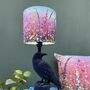 Pink Dotty Delphiniums Handmade Lampshade, thumbnail 2 of 7