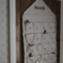 Personalised Beige Gingham Ruffle Advent Calendar Embroidered, thumbnail 9 of 9
