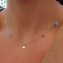 Sterling Silver Multi Love Heart Charms Necklace, thumbnail 5 of 10